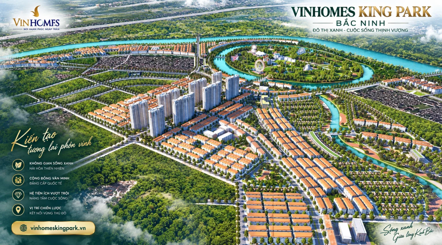 Mặt bằng phối cảnh dự án Vinhomes King Park