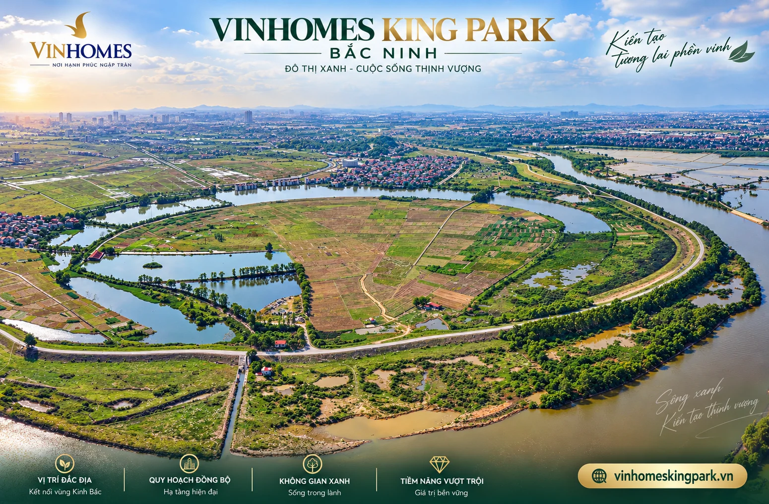 Toàn cảnh khu vực Vinhomes King Park Bắc Ninh