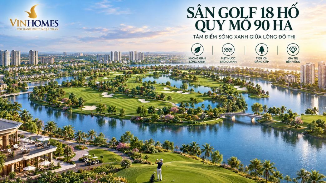 Sân golf và không gian sống ven mặt nước