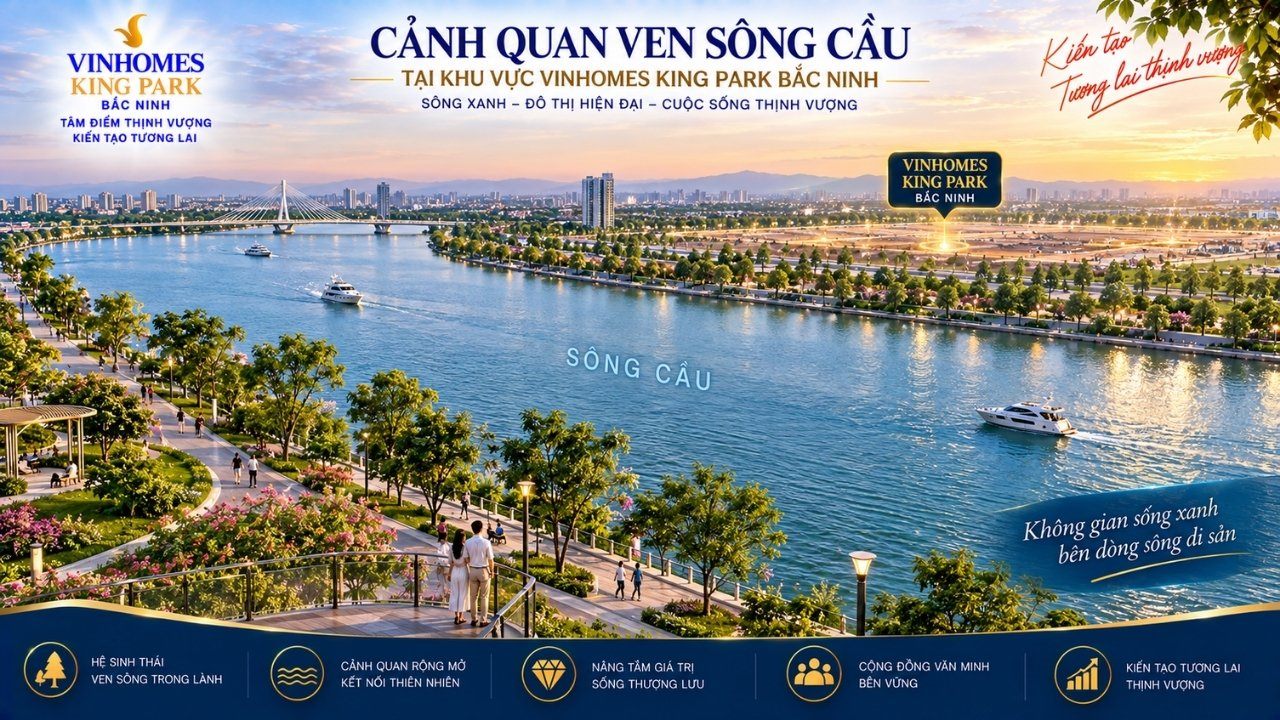 vinhomes king pak gần Sông Cầu