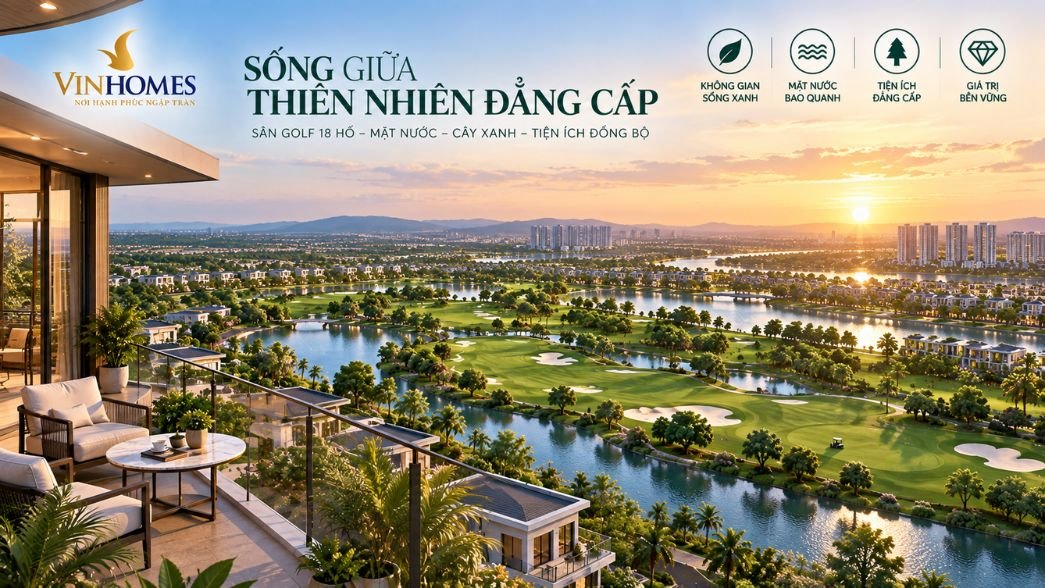 Sân golf trong cấu trúc phát triển Vinhomes King Park